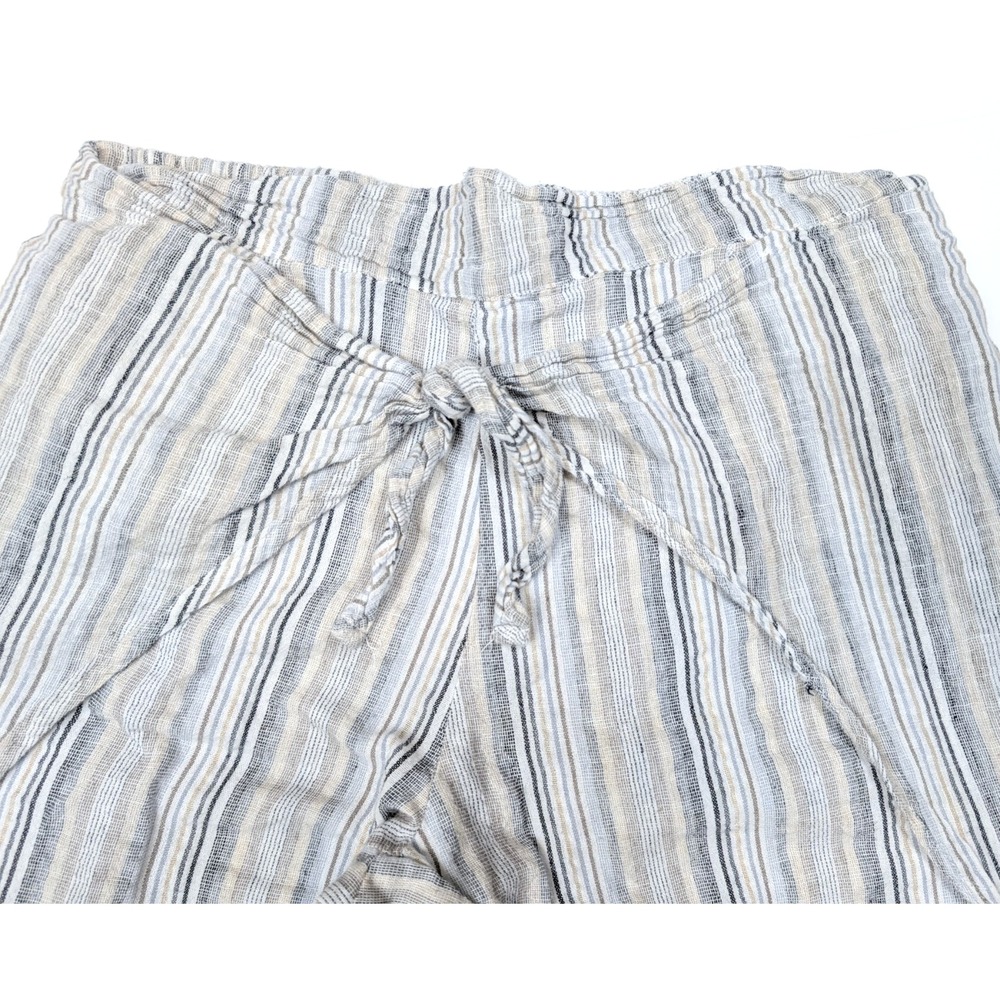 Just Living Linen Blend Wide Leg Beach Pants Women's Size Medium - Picture 5 of 7